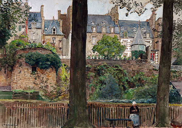 On the Boulevard Dinan Brittany
